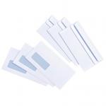 5 Star Value Envelopes Wallet Press Seal Window 90gsm DL 110x220mm White [Pack 1000] 088508