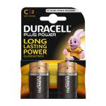Duracell Plus Power Battery Alkaline 1.5V C Ref 81275429 [Pack 2] 089019