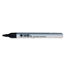 Value Strategy SL Dry Wipe Markers Bullet Tip Black Pack 10 091753