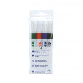 5 Star Value Strategy SL Dry Wipe Markers Assorted Pack of 4 092546