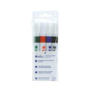 Value Strategy SL Dry Wipe Markers Assorted Pack 4 092546