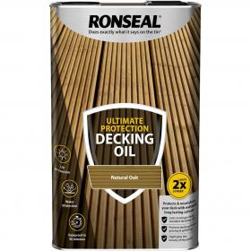 Ronseal Ultimate Protection Decking Oil Natural Oak 5L 092874