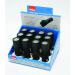 Hilka 82010920 9 Led Rubber Coated Mini Torch Display, Black 093666
