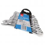 Hilka Tools 11pc Combination Spanner Set Metric Chrome Plated 093815