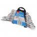 Hilka Tools 11pc Combination Spanner Set Metric Chrome Plated 093815