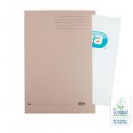 Elba A4 Square Cut Folder Recycled Lightweight 180gsm Manilla Buff Ref 100090117 [Pack 100] 097758