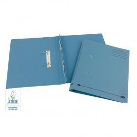 Elba Spirosort Transfer Spring File Recycled Mediumweight 285gsm Foolscap Blue Ref 100090159 Pack of 25 098567