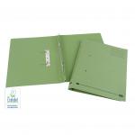 Elba Spirosort Transfer Spring File Recycled Mediumweight 285gsm Foolscap Green Ref 100090160 [Pack 25] 098575