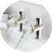 Croydex Secura Shower Head And Hose For Taps, 1750Mm Hose Length,White 098905