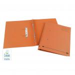 Elba Spirosort Transfer Spring File Recycled Mediumweight 285gsm Foolscap Orange Ref 100090161 [Pack 25] 099481