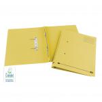 Elba Spirosort Transfer Spring File Recycled Mediumweight 285gsm Foolscap Yellow Ref 100090163 [Pack 25] 099503