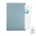 Elba A4 Square Cut Folder Recycled Lightweight 180gsm Manilla Blue Ref 100090203 [Pack 100] 099511