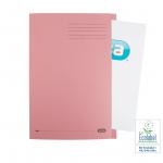 Elba Foolscap Square Cut Folder Recycled Mediumweigh 285gsm Manilla Pink Ref 100090221 [Pack 100] 099627