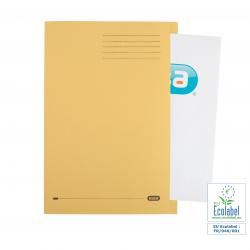 Cheap Stationery Supply of Elba Foolscap Square Cut Folder Recycled Mediumweight 285gsm Manilla Yellow 100090223 Pack of 100 099643 Office Statationery