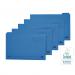 Elba Tabbed Folders Recycled Mediumweight 250gsm Manilla Set of 5 Foolscap Blue Ref 100090234 [Pack 20]