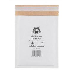 Cheap Stationery Supply of Jiffy Mailmiser Size 0 Envelopes Bubble Lined 140x195mm White 1 x Pack of 10 Envelopes 02219 Office Statationery