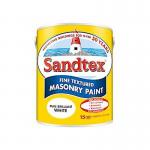 SANDTEX MICROSEAL FINE TEXTD PURE BRILLIANT WHITE MASONRY PAINT 5 LITRE 100230