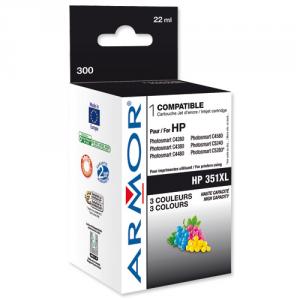 Armor Compatible HP No.351XL CB338E Tri-colour Inkjet Cartridge Yield
