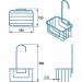Croydex Hook Over Shower Caddy, Bathroom Storage Unit 100511