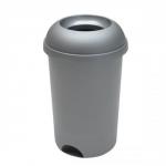 Addis 50 Litre Open Top Bin Lid Metallic 512875 100686