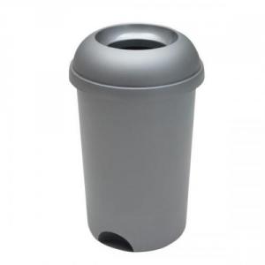 Addis 50 Litre Open Top Bin Lid Metallic 512875 100686