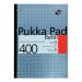 Pukka Pad Refill Pad Sidebound 80gsm Ruled Margin Punched 4 Holes 400pp A4 Assorted Ref REF400 [Pack 5] 100796