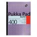 Pukka Pad Refill Pad Sidebound 80gsm Ruled Margin Punched 4 Holes 400pp A4 Assorted Ref REF400 [Pack 5] 100796