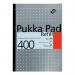 Pukka Pad Refill Pad Sidebound 80gsm Ruled Margin Punched 4 Holes 400pp A4 Assorted Ref REF400 [Pack 5] 100796