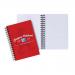 Oxford Campus Notebook Wirebound 90gsm Ruled Perforated 140pp A6 Assorted Ref 400013923 [Pack 10]
