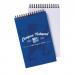 Oxford Campus Reporters Notebook 90gsm Ruled Perforated 140pp 125x200mm Assorted Ref 400013924 [Pack 10]