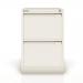 Bisley Filing Cabinet 2 Drawer 470x622x711mm White Ref 1623-ab9