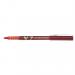 Pilot V7 Hi-Tecpoint Rollerball Pen Liquid Ink 0.7mm Tip 0.4mm Line Red Ref V702 [Pack 12]