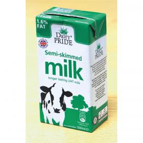 Dairy Pride Semi Skimmed Milk UHT 1 Litre Ref 0402066 [Pack 12] 101629