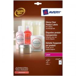 Cheap Stationery Supply of Avery Glossy Clear Round Labels L7127-10 L7127-10 Office Statationery