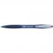 Bic Atlantis Soft Ball Pen Retractable Medium 1.0mm 0.32mm Line Blue Ref  9021322 [Pack 12]