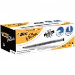 Bic Velleda Marker Whiteboard Dry-wipe 1721 Fine Bullet Tip 1.6mm Line Black Ref 841842 [Pack 24] 102469