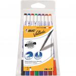 Bic Velleda Marker Whiteboard Dry-wipe 1721 Fine Bullet Tip 1.6mm Line Assorted Ref 1199005728 [Pack 8] 102473