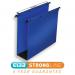 Elba Ultimate Linking Suspension File Polypropylene 80mm Wide-base Foolscap Blue Ref 100330417 [Pack 10]