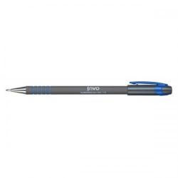 Cheap Stationery Supply of Invo Ball Pen Rubberised Barrel 1.0mm Tip 0.5mm Line (Blue) -  1 x Pack of 12 Ball Pens KA3095Blu Office Statationery