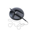 5 Star Office Desk Ball Pen Chained to Base Medium 1.0mm Tip 0.5mm Line Black  102796