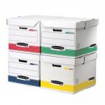 Bankers Box by Fellowes Flip Top Cube (Assorted Colours) - 1 x Pack of 12 Boxes 0039701