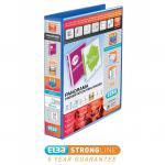 Elba Panorama Presentation Ring Binder PP 4 D-Ring 40mm Capacity A4 Blue Ref 400008418 [Pack 6] 10332X