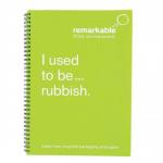 Remarkable (A4) Recycled Packaging Wirebound Ruled Notepad (Lime Green) pack of 5 7101-0010-005