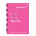 Remarkable (A5) Recycled Packaging Wirebound Ruled Notepad (Pink) pack of 5 7101-0020-008