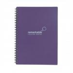 Remarkable (A5) Recycled Leather Wirebound Ruled Notepad (Purple) Pack of 5 7151-0160-009