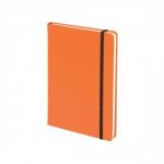 This photo features a bright orange GLO Wirebound GLO A5 Executive Soft Feel Notebook. The notebook has ruled pages and 160 pages in total, giving plenty of space for writing. The notebook has a sleek and modern design, perfect for on-the-go note-taking or journaling.