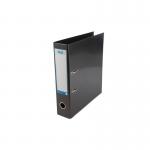 Elba Lever Arch File Laminated Gloss Finish 70mm Capacity Paper on Board A4 Black Ref 400107435 104206