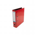 Elba Lever Arch File Laminated Gloss Finish 70mm Capacity Paper on Board A4 Red Ref 400107431 104208