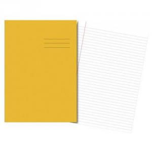 Cambridge A4 Exercise Book Ruled 8mm and Margin 80 Pages Yellow - Pack