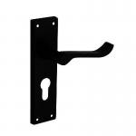 Securit Euro Lock handle 155mm BLACK 104992